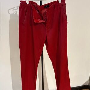 AG Adriano Goldschmied Women’s Red Chinos